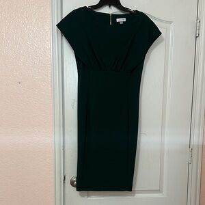 Calvin Klein Elegant Dark Green Dress